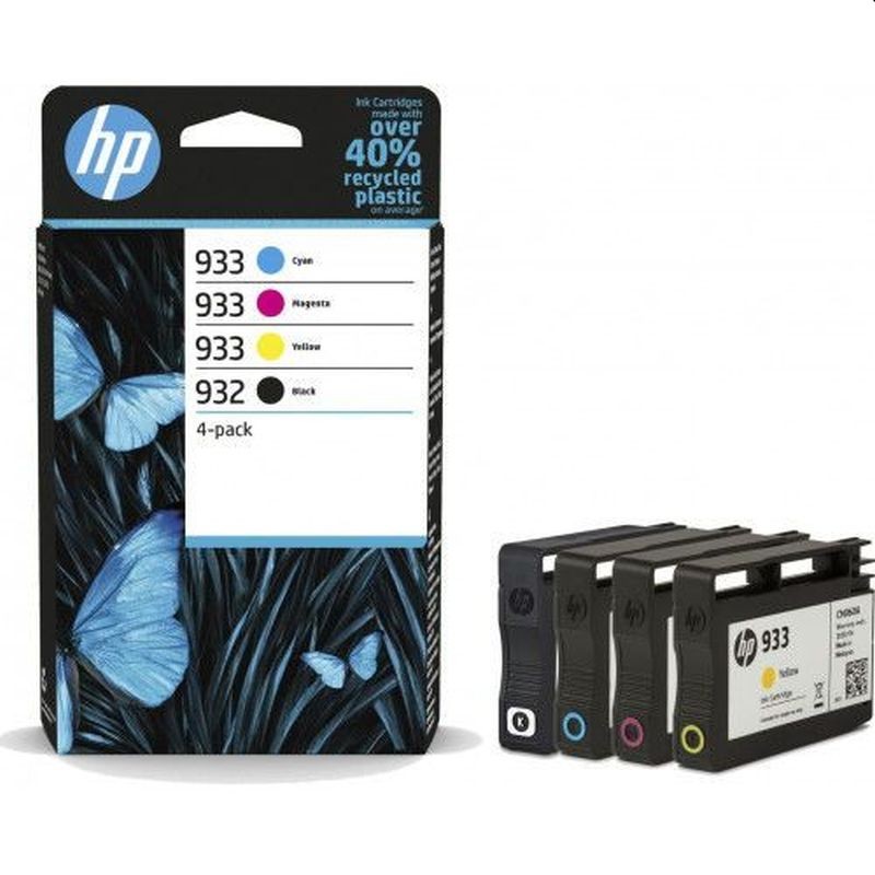 Kit cartuse originale HP 932 Black, HP 933 Cyan, Magenta, Yellow, RESIGILAT - imagine 3